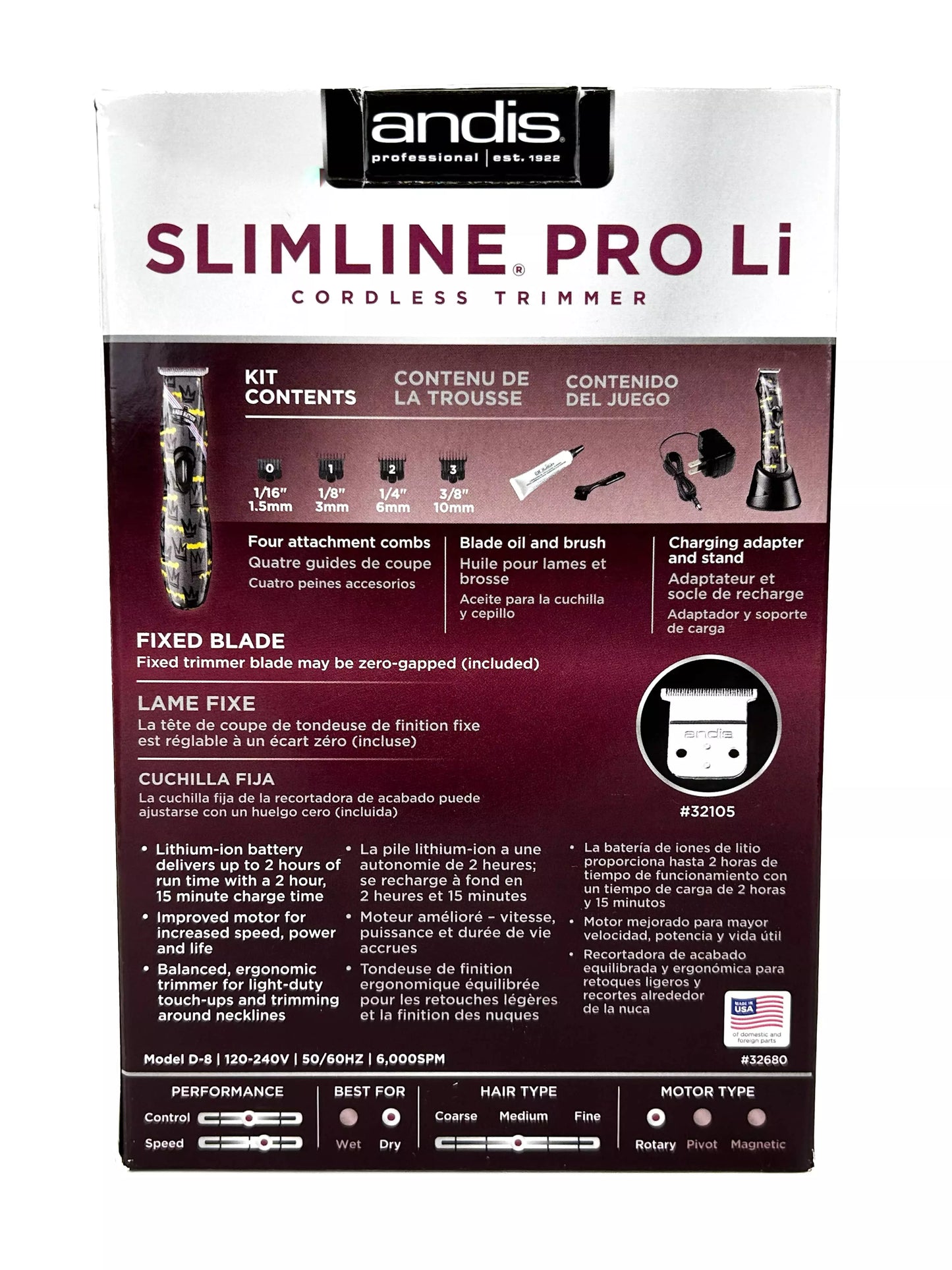 Nation Slimline Pro Li Cordless Trimmer