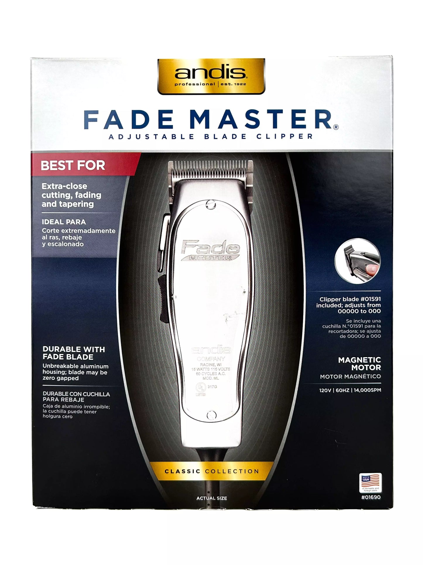 Adjustable Blade Clipper Fade Master
