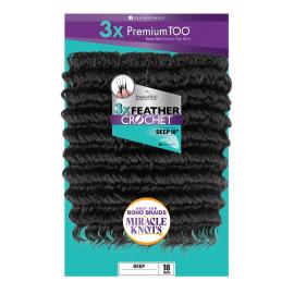 Sensationnel Human Hair Blend Crochet Braids Premium Too 3X Feather Crochet Deep 18"