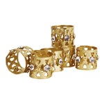Magic Collection Hair Decoration Filigree Tube With Stone