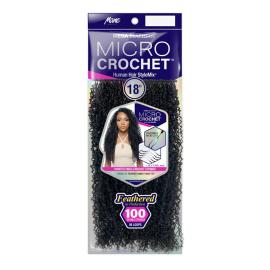 Mane Concept Human Hair Stylemix Braids Mega Brazilian Micro Crochet Strings MBMC 107 Feather Yanky Twist 18"