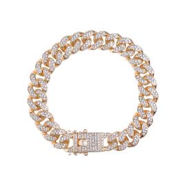 Cuban Link Chain Bracelet Gold 13mm