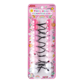 Kids Twin Beads Ponytailers 20mm 10ct