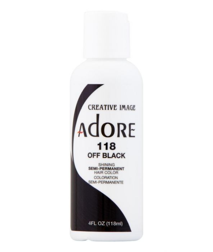 Adore Semi-Permanent Hair Color — [#118] OFF BLACK — 4 fl oz (118 ml)