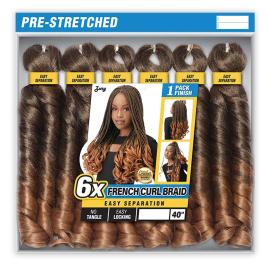 Royal Zury Crochet Braids Hand Made French Curl Braid 6X