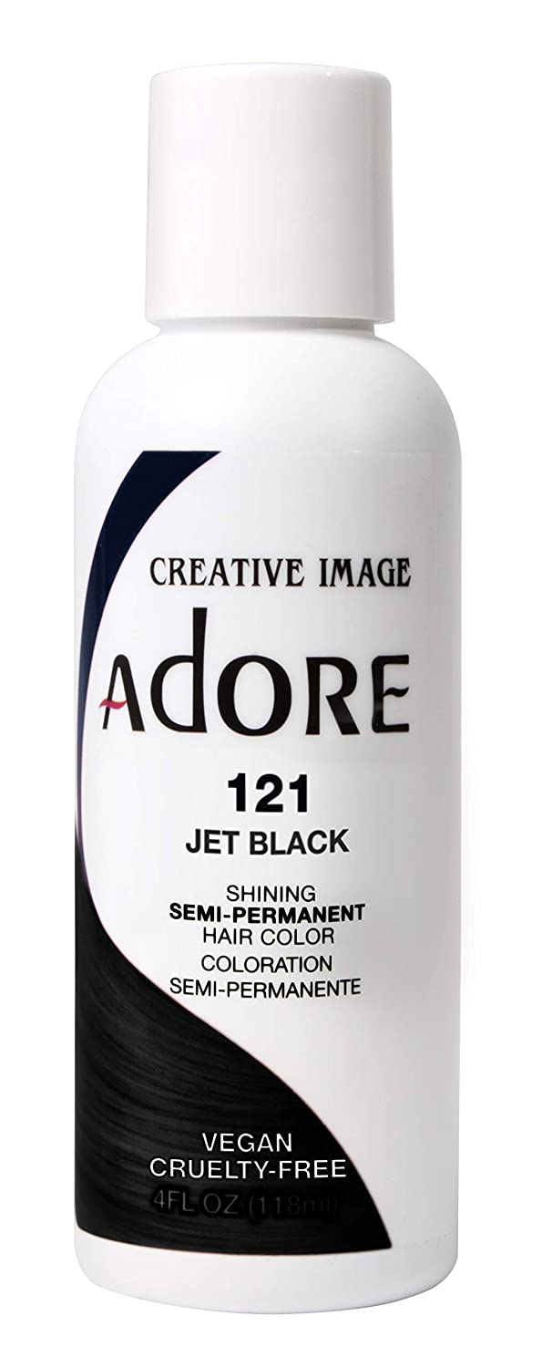 Adore Semi-Permanent Hair Color — [#121] JET BLACK — 4 fl oz (118 ml)