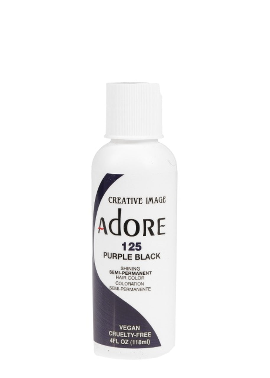 Adore Semi-Permanent Hair Color — [#125] PURPLE BLACK — 4 fl oz (118 ml)