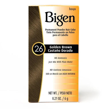 Bigen Permanent Powder Hair Color — #26 GOLDEN BROWN — 0.21 oz (6 g)