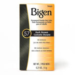 Bigen Permanent Powder Hair Color — #57 DARK BROWN — 0.21 oz (6 g)