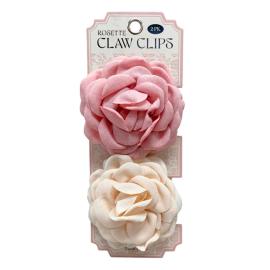 Lifestyle Rosette Claw Clip 2pcs