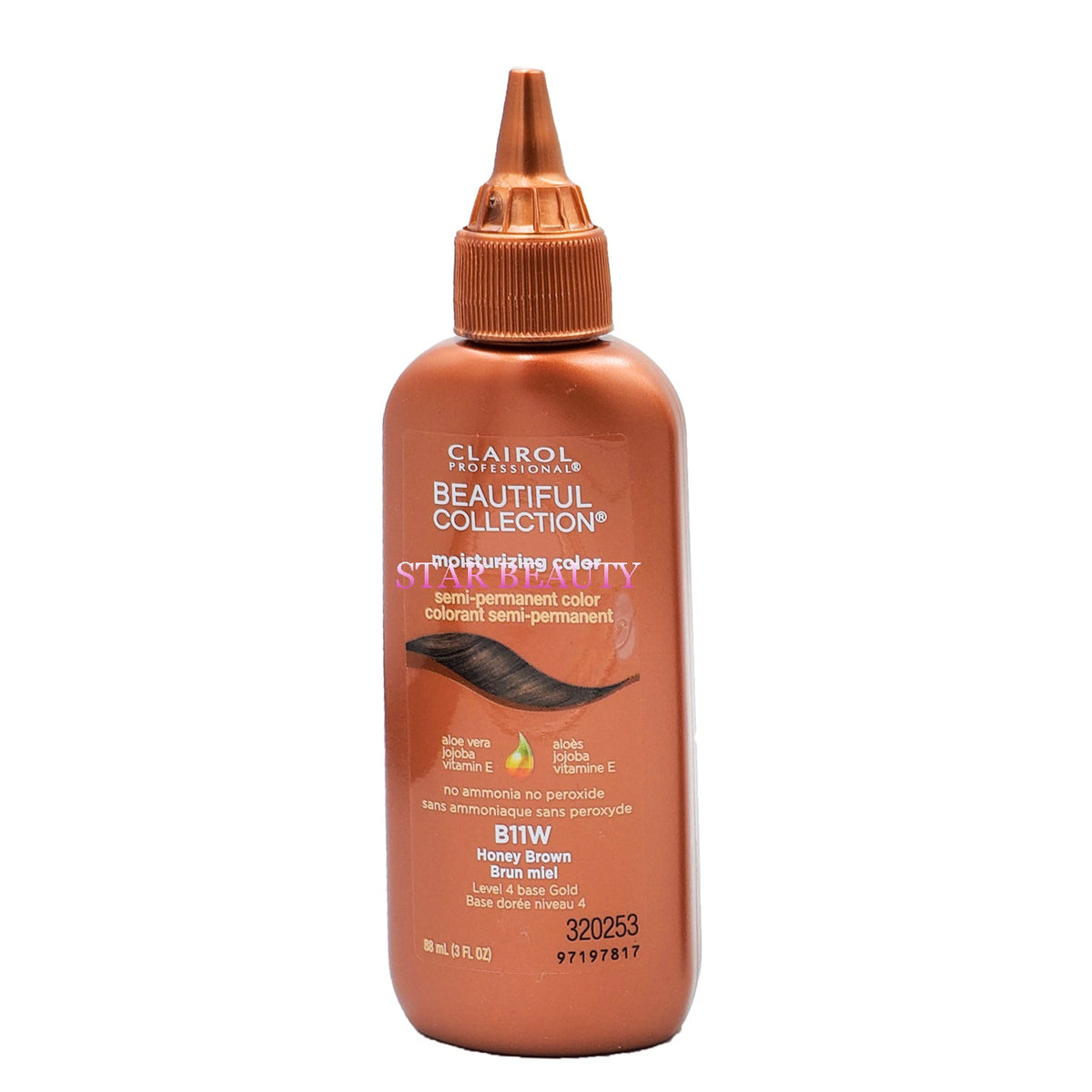Clairol Beautiful Collection Moisturizing Color — B11W HONEY BROWN — 3 fl oz (88 ml)