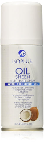 Isoplus Light Oil Sheen Spray with Coconut Oil — 2 oz