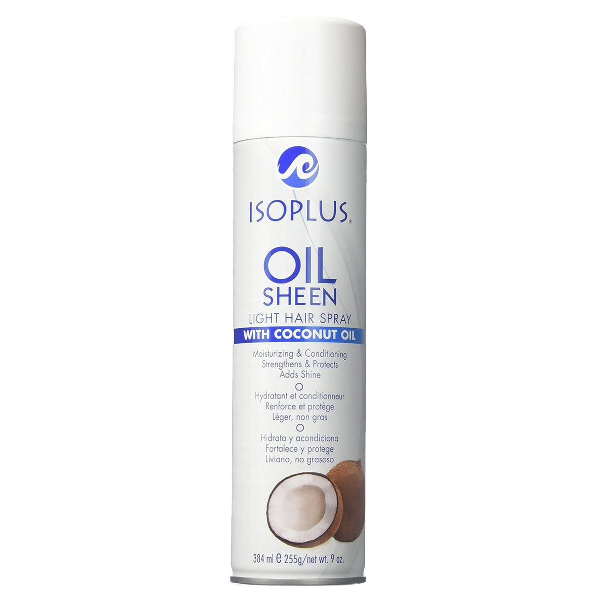 Isoplus Light Oil Sheen Spray with Coconut Oil — 9 oz