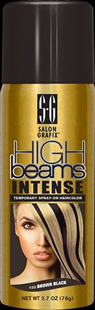 Salon Grafix High Beams Temporary Hair Color Spray — Brown Black — 2.7 oz