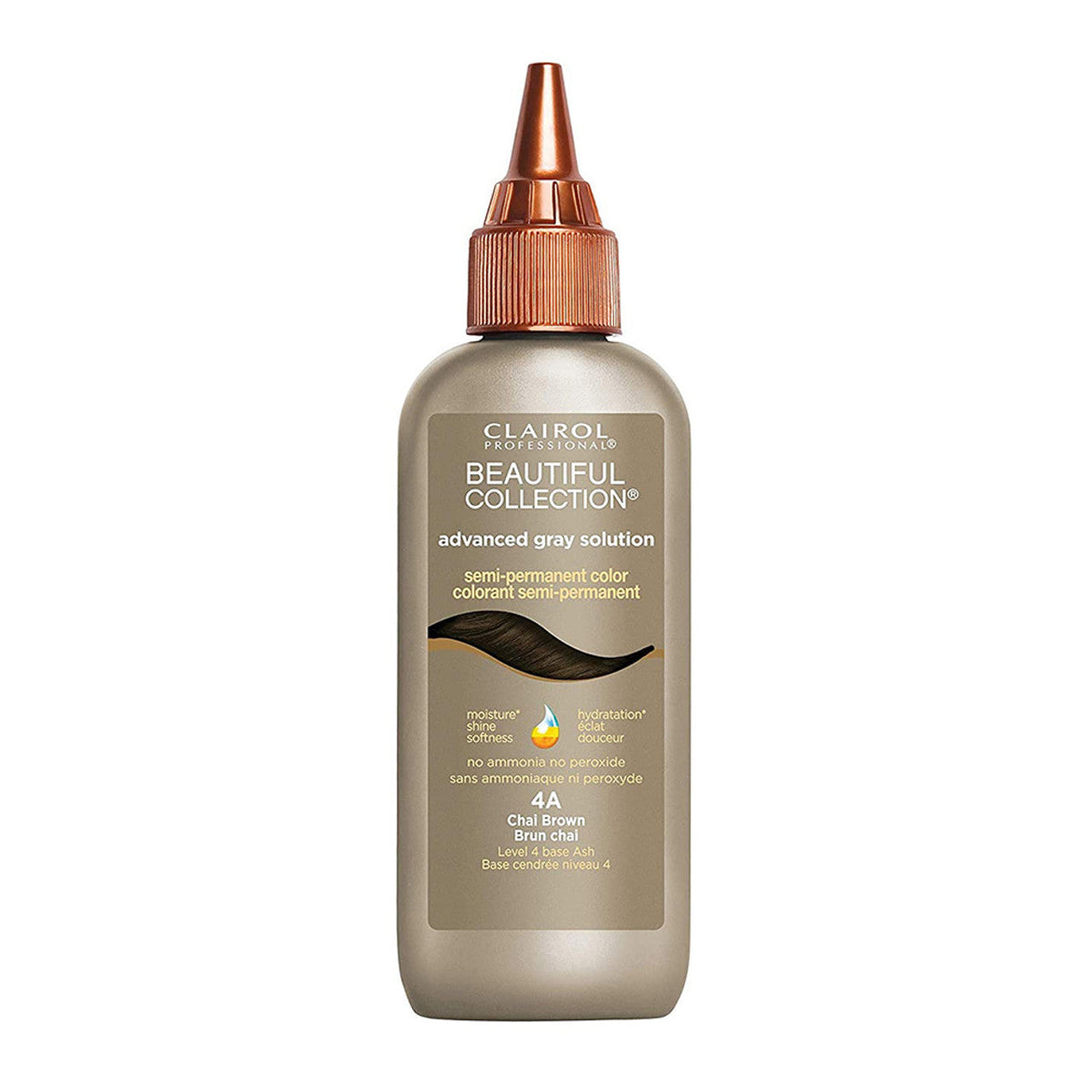 Clairol Beautiful Collection Advanced Gray Solution — 4A CHAI BROWN — 3 fl oz (88 ml)