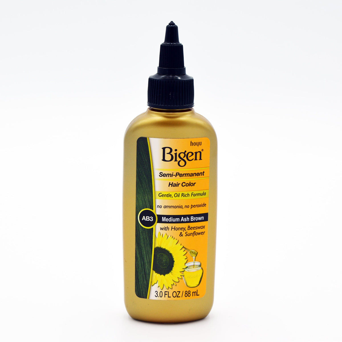 Bigen Semi-Permanent Hair Color — AB3 Med Ash Brown 3 fl oz (88 ml)
