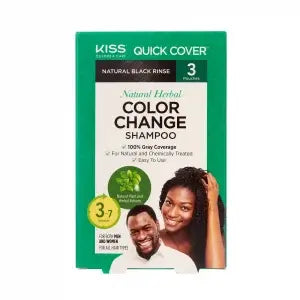 RED by KISS Color Change Shampoo — Natural Black — 3-piece pack