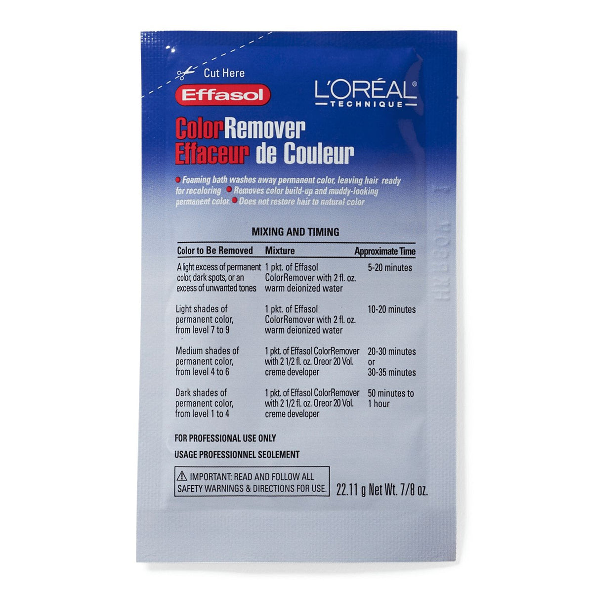 L’Oréal Effasol Color Remover — 7/8 oz packet