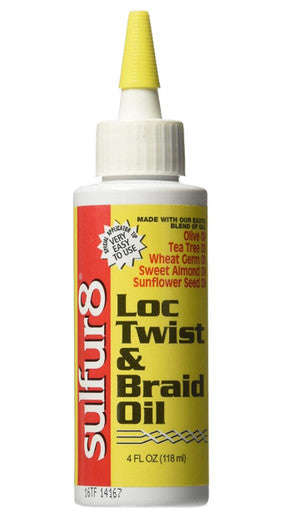 Sulfur8 Loc Twist & Braid Oil — 4 fl oz
