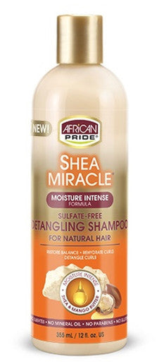 African Pride Shea Miracle Detangling Shampoo — 12 fl oz