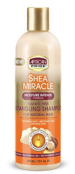 African Pride Shea Miracle Detangling Shampoo — 12 fl oz