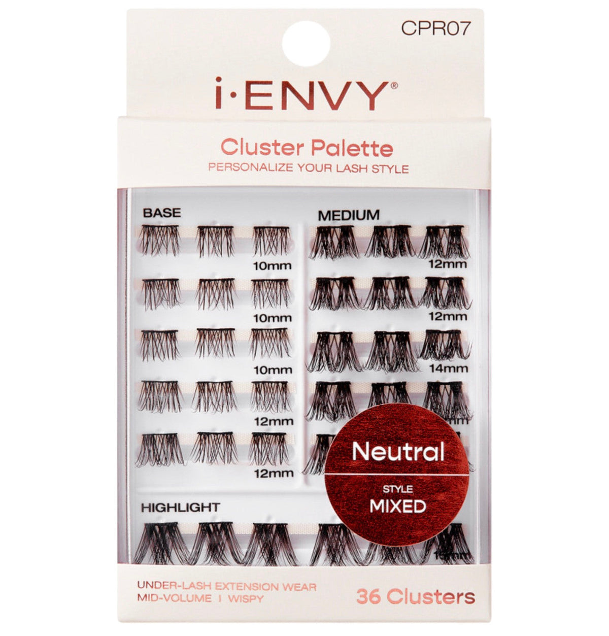 KISS i Envy Neutral Cluster Palette Refill Pack – Mixed