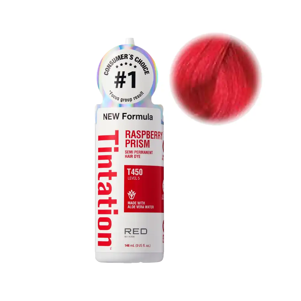 RED by KISS Tintation Semi-Permanent Hair Color — Raspberry Prism — 5 fl oz (148 ml)