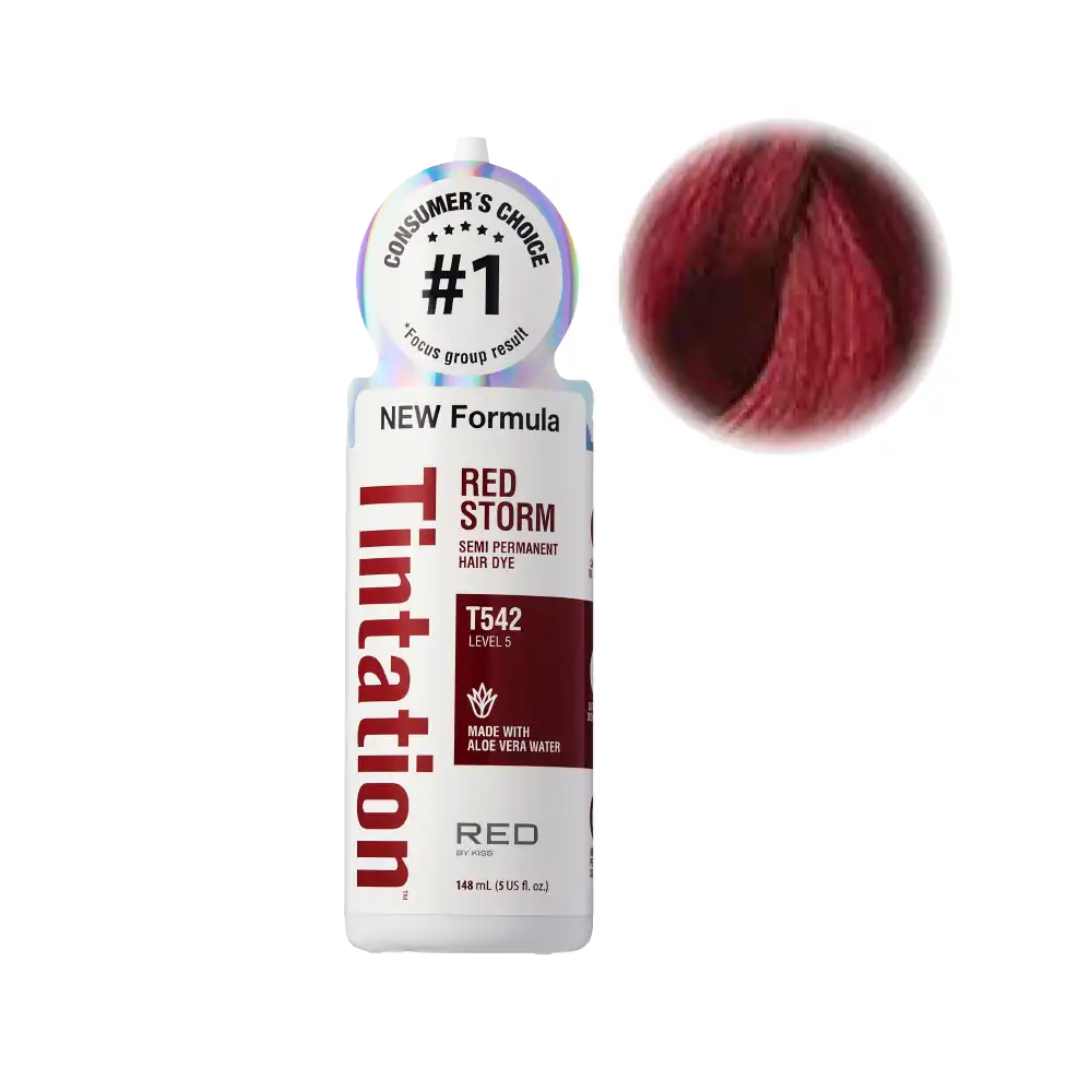 RED by KISS Tintation Semi-Permanent Hair Color — Red Storm — 5 fl oz (148 ml)