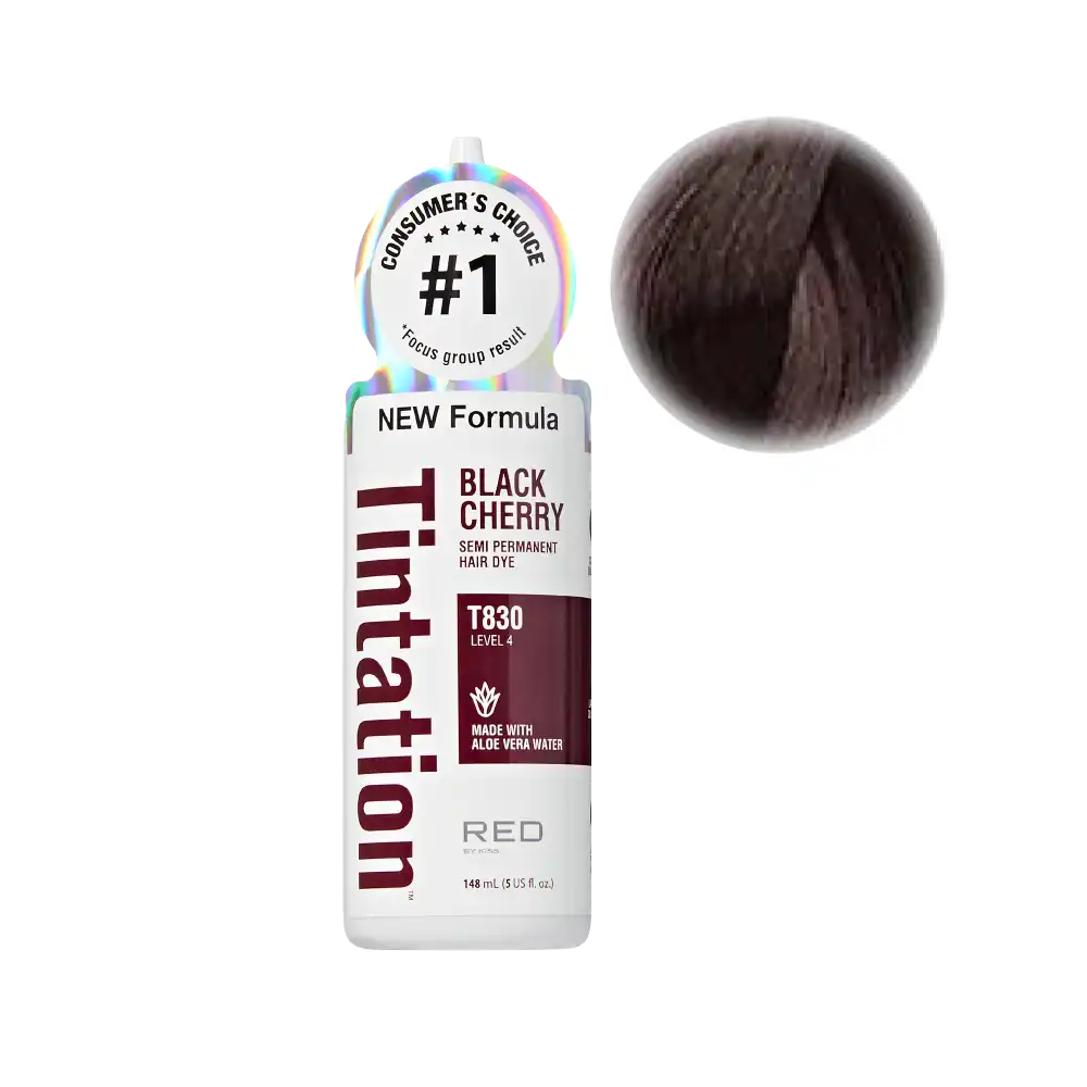 RED by KISS Tintation Semi-Permanent Hair Color — Black Cherry — 5 fl oz (148 ml)