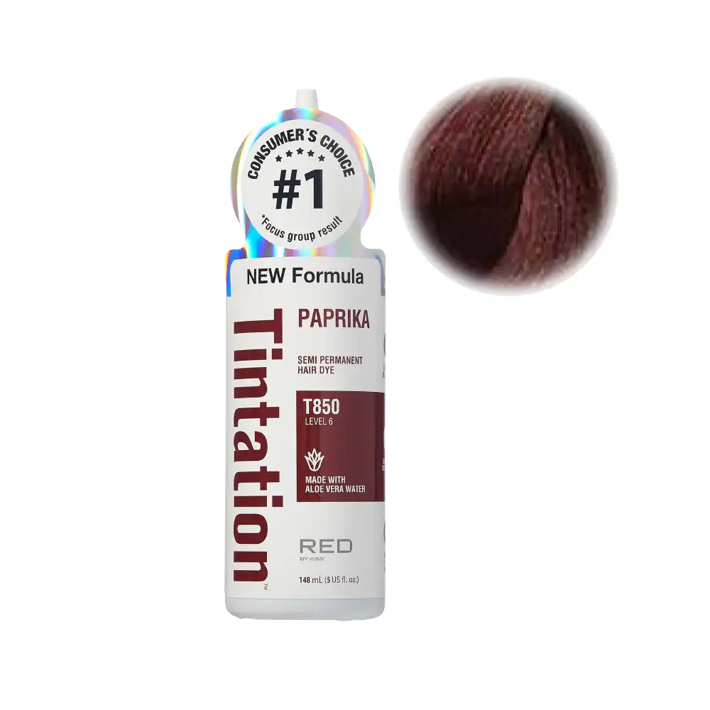 RED by KISS Tintation Semi-Permanent Hair Color — Paprika — 5 fl oz (148 ml)