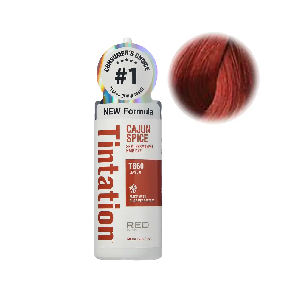 RED by KISS Tintation Semi-Permanent Hair Color — Cajun Spice — 5 fl oz (148 ml)