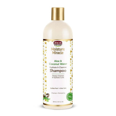 African Pride Moisture Miracle Aloe & Coconut Water Shampoo — 12 fl oz