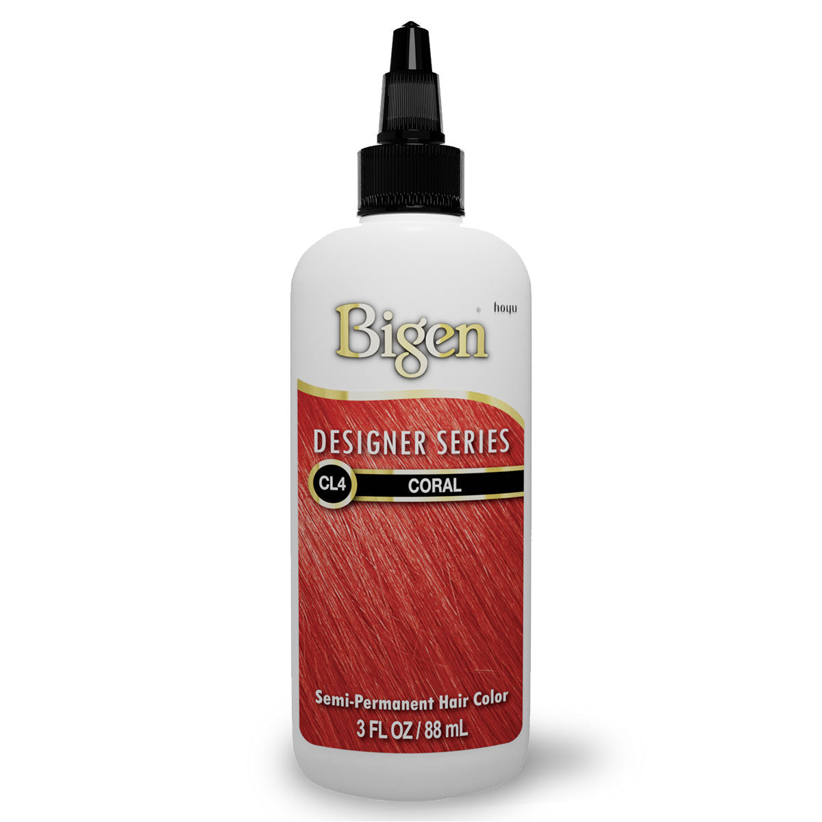 Bigen Vivid Shades / Designer Series Semi-Permanent Hair Color — CL4 Coral — 3 fl oz (88 ml)