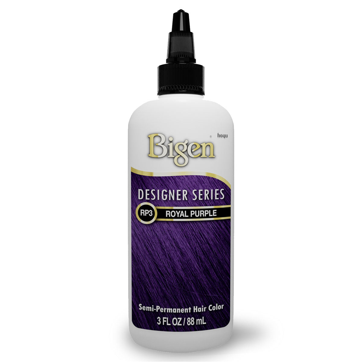 Bigen Vivid Shades / Designer Series Semi-Permanent Hair Color — RP3 Royal Purple — 3 fl oz (88 ml)
