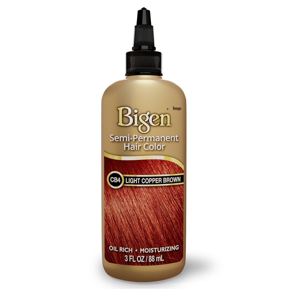 Bigen Semi-Permanent Hair Color — CB4 Light Copper Brown 3 fl oz (88 ml)