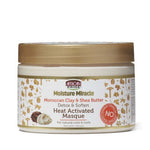 African Pride Moisture Miracle Moroccan Clay & Shea Butter Heat-Activated Masque — 12 oz