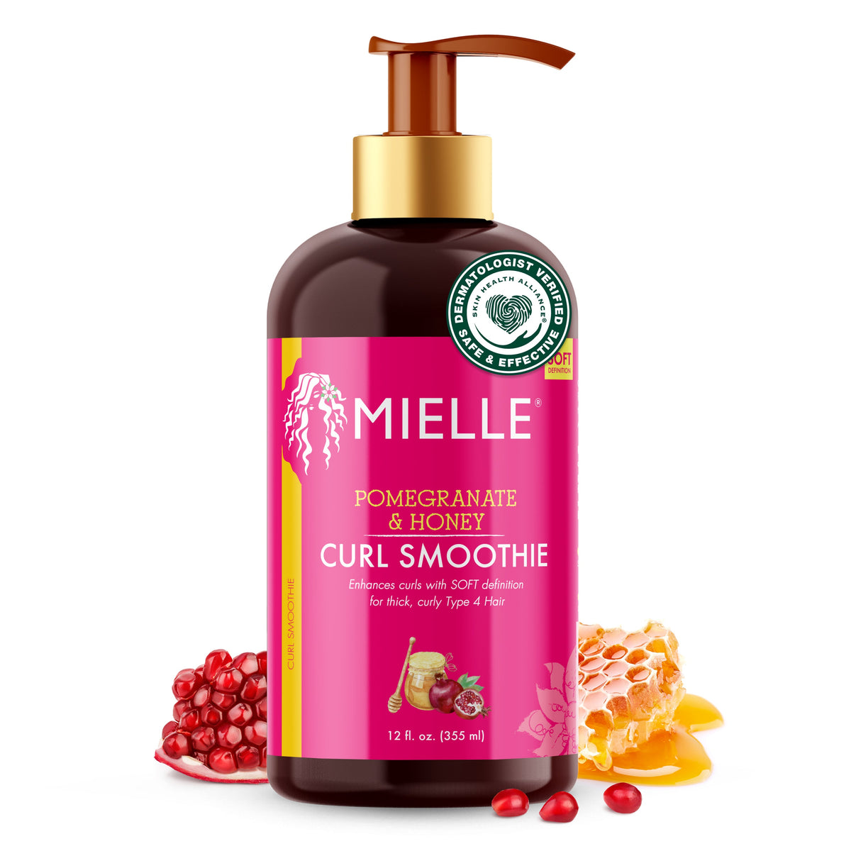 Mielle Pomegranate & Honey Curl Smoothie, 12 fl oz bottle