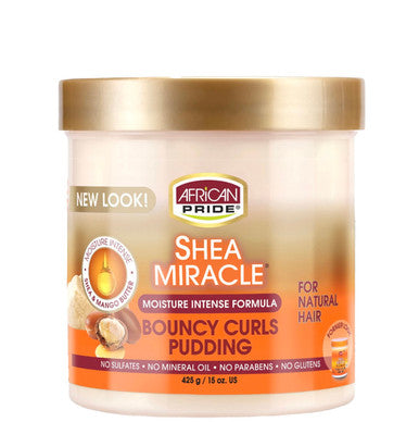 African Pride Shea Miracle Bouncy Curls Pudding — 15 oz