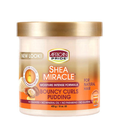 African Pride Shea Miracle Bouncy Curls Pudding — 15 oz