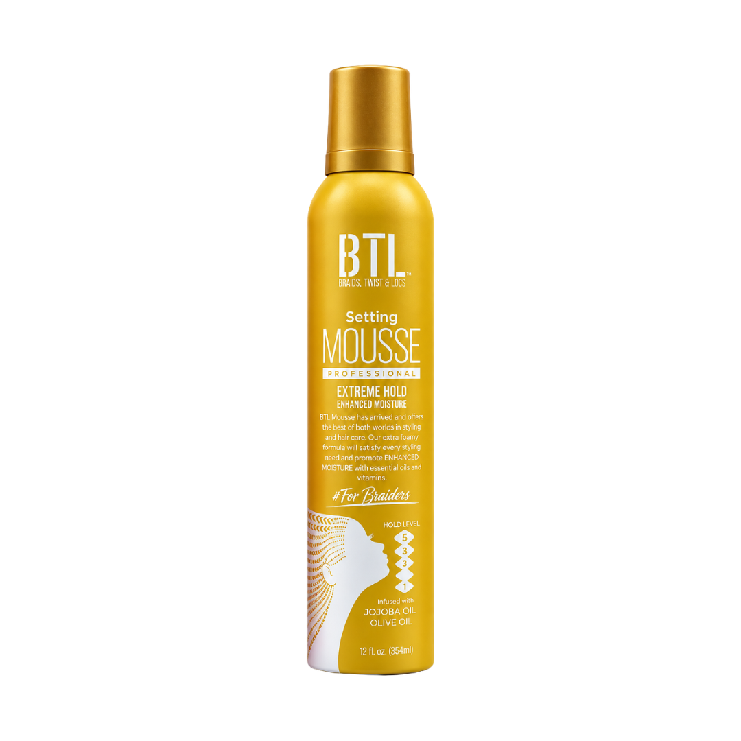 BTL Setting Mousse for Braiders — Extreme Hold - Enhanced Moisture