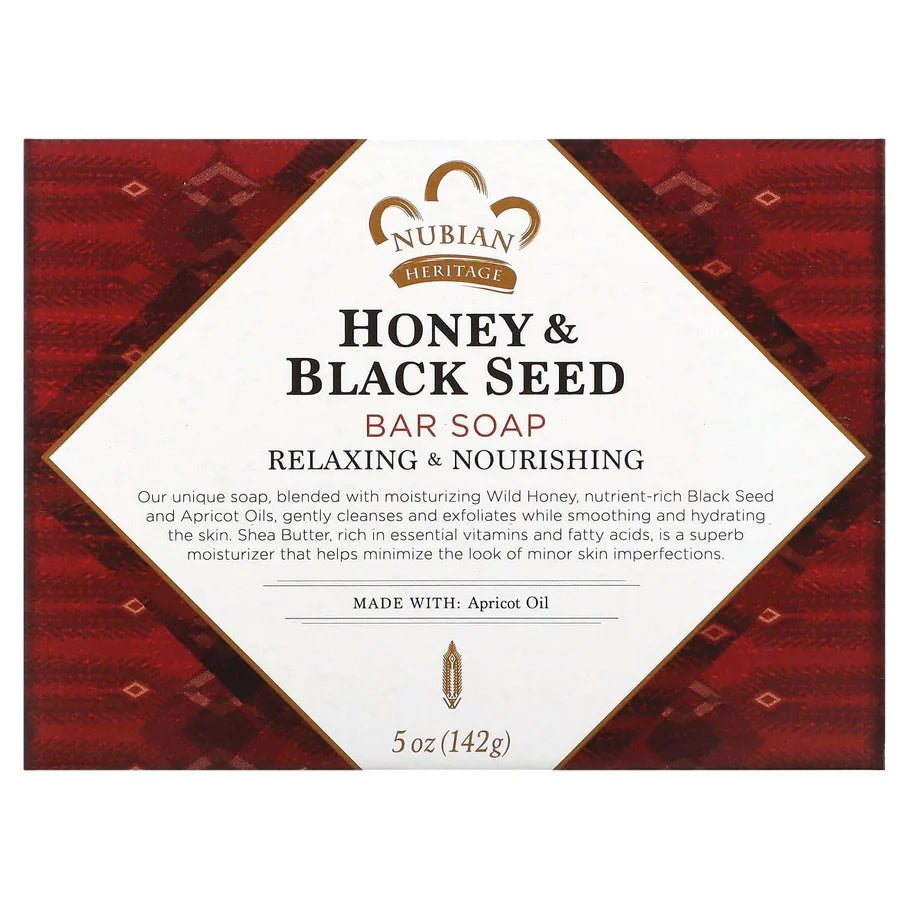 Nubian Heritage Honey & Black Seed Bar Soap – 5 oz