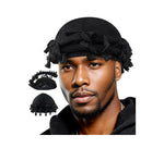 Black Ice Pre-Tied Satin-Lined Turban with Tassel