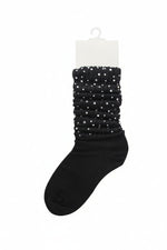 Magic Collection Ladies Slouch Socks With Stones — Size 9–11