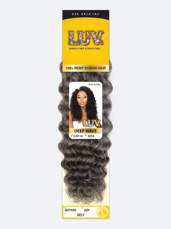 Eve Hair LUV Deep Wave — clear package photo; color varies by selection